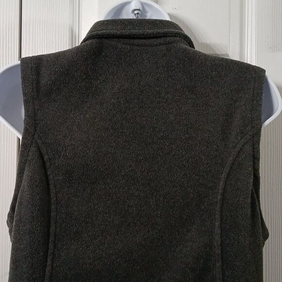 Columbia charcoal gray fleece zip front vest Sz S NWOT - Picture 6 of 8